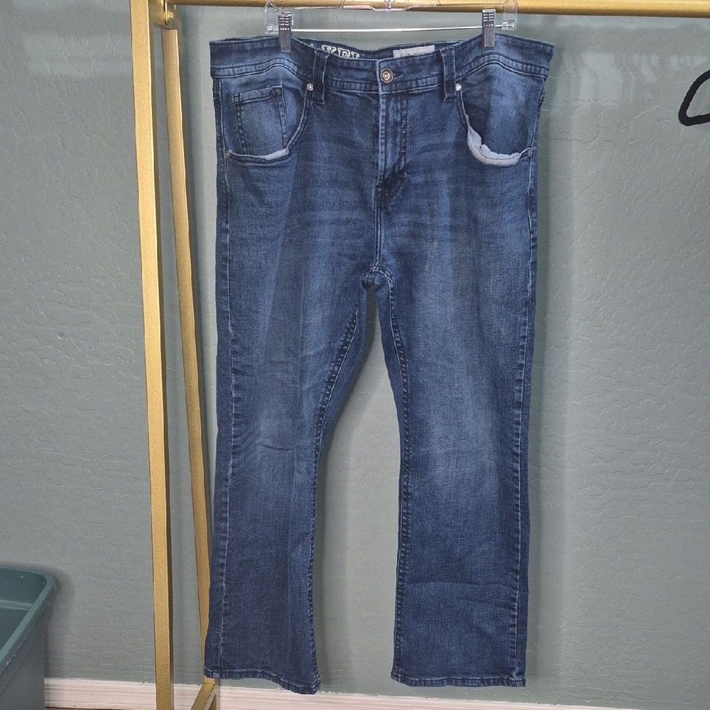 Men's Straight-Leg Jeans in Medium Wash